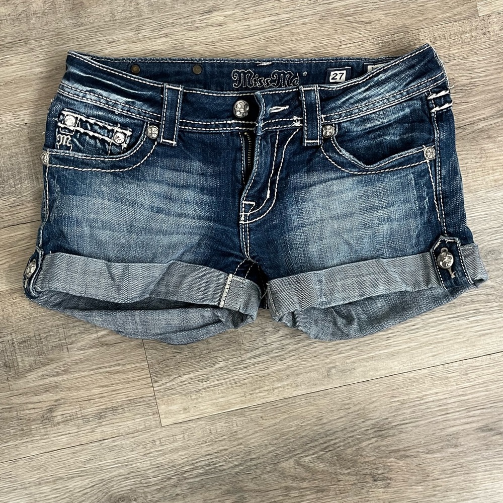 Miss Me denim shorts.